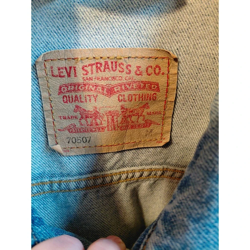 Levi Strauss & Co‎ Mens Trucker Denim Jean Jacket Medium Wash Classic